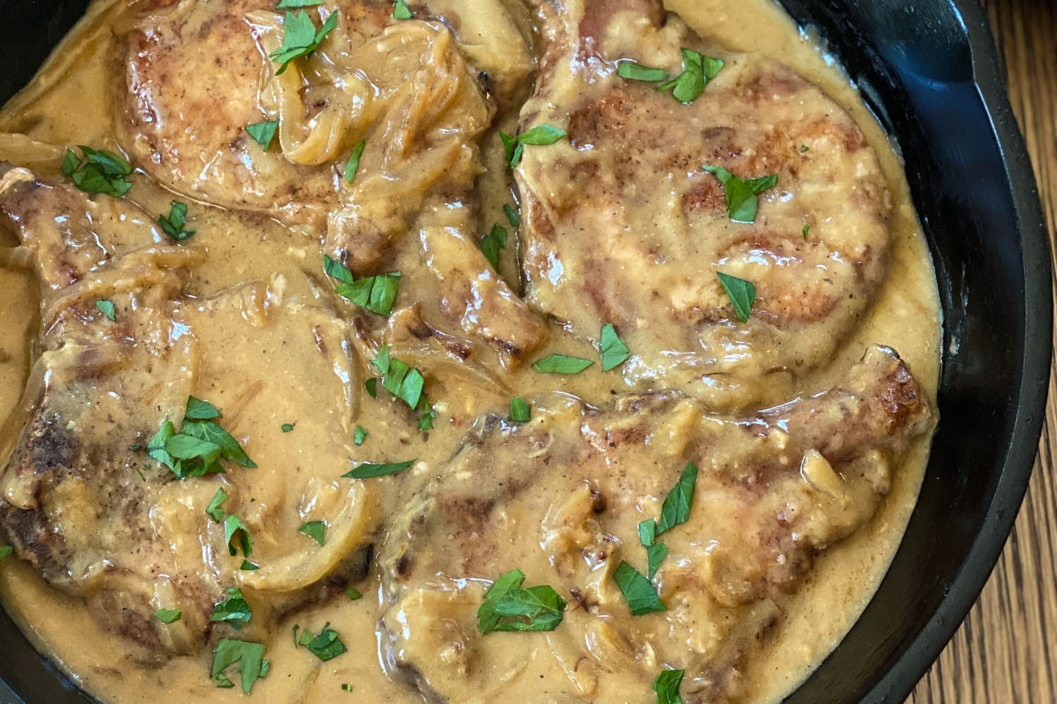 Smothered Pork Chops Recipe The Kitchn